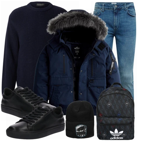 Blau Tasche Rucksack Adidas Originals kombinieren