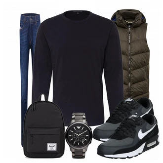 Outfit mit Blau Drykorn "Alltags Outfit"