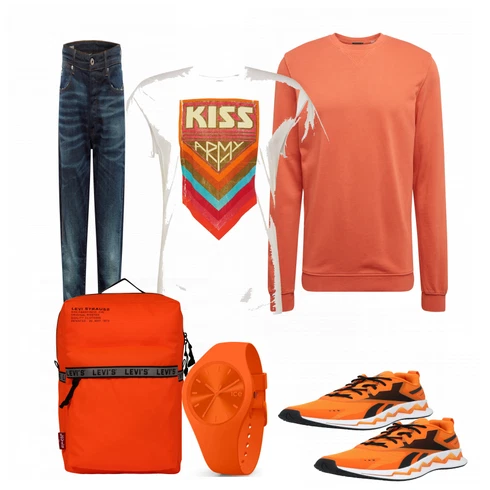Orange Sportschuh Reebok kombinieren