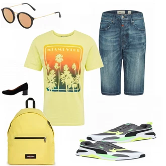 Outfit mit Türkis Tigha "Alltags Outfit"