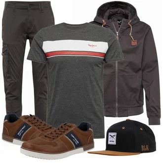 Outfit mit Rot Sneaker Tom Tailor "Alltags Outfit"
