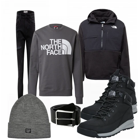 Blau Stiefel The North Face kombinieren