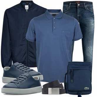 Outfit mit Schwarz Jeans Jack & Jones "Alltags Outfit"