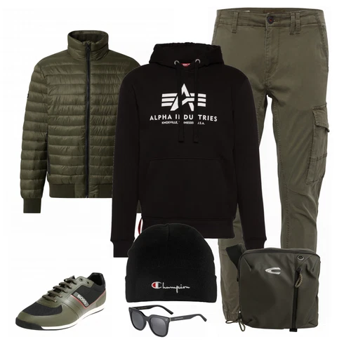 Blau Schuh Sneaker Boss kombinieren