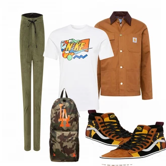Outfit mit Grün Drykorn "Alltags Outfit"