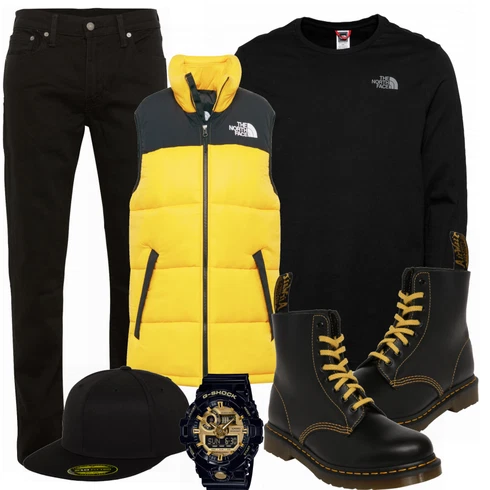 Blau Stiefel Dr. Martens kombinieren