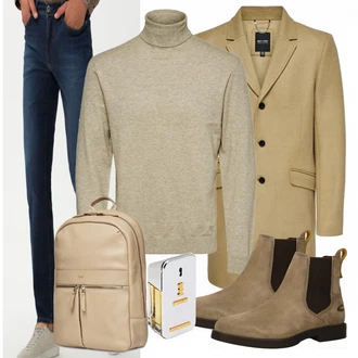 Outfit mit Braun Stiefel Camel Active "Alltags Outfit"