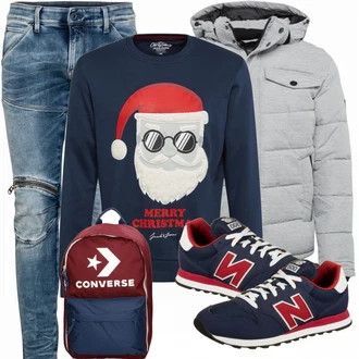 Outfit mit Schwarz Sneaker/Leder Sneaker New Balance "Alltags Outfit"