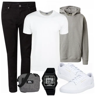 Outfit mit Weiß Sneaker/Leder Sneaker Puma "Alltags Outfit"