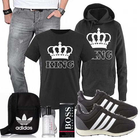 Schwarz Trachtenmode Adidas kombinieren