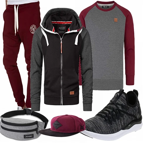 Grau Hose REPUBLIX kombinieren