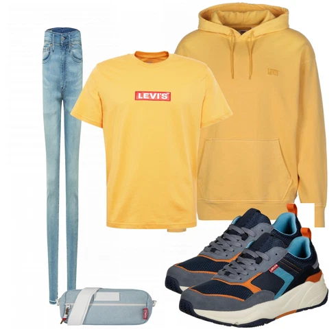 Gelb T-Shirt & Top T-Shirt levi's kombinieren