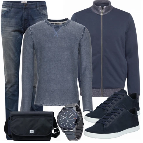 Schwarz/Mischfarben Schuh Sneaker/Leder Sneaker Ecco kombinieren