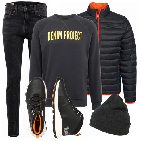 Schwarz Hose levi's kombinieren