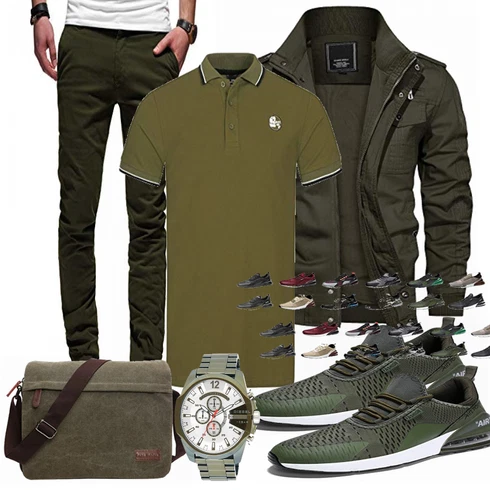 Grün Accessoire/Winter Parka KEFITEVD kombinieren