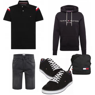 Outfit mit Schwarz Hemd Tommy Hilfiger "Alltags Outfit"