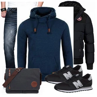Outfit mit Blau Trachtenmode New Balance "Alltags Outfit"