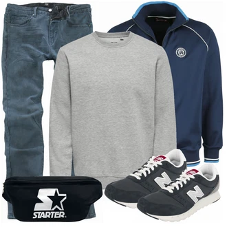 Outfit mit Blau Sneaker New Balance "Alltags Outfit"