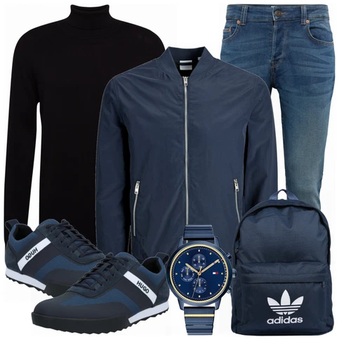Schwarz Strickjacke Urban Classics kombinieren