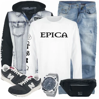 Outfit mit Blau Sneaker New Balance "Alltags Outfit"
