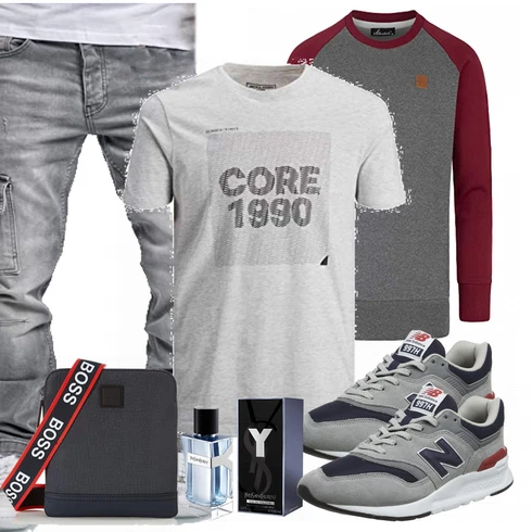 Tasche Boss kombinieren mit Grau Trachtenmode New Balance