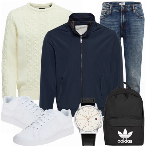 Weiß/Grau Schuh Sneaker Nike Sportswear kombinieren