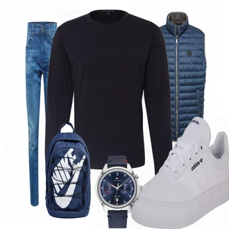 Outfit mit Blau Drykorn "Alltags Outfit"