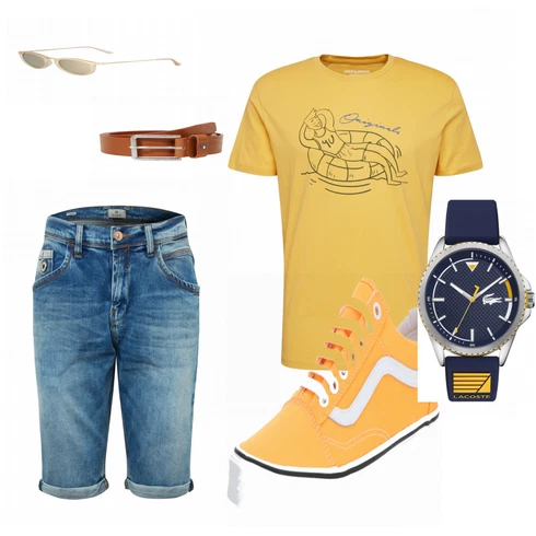Gelb Sneaker/Leder Sneaker Vans kombinieren