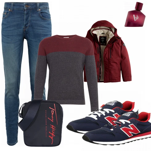 Lila Accessoire Bruno Banani kombinieren