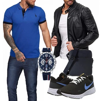 Outfit mit Blau Sneaker Nike "Alltags Outfit"