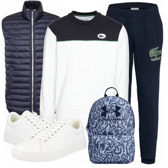 Outfit mit Schwarz Lacoste "Alltags Outfit"