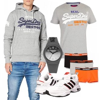 Outfit mit Superdry, Superdry, Orange Superdry, Superdry "Alltags Outfit"