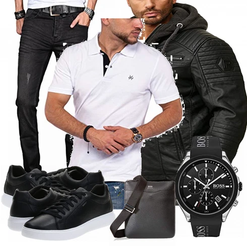 Blau Schuh Boss kombinieren