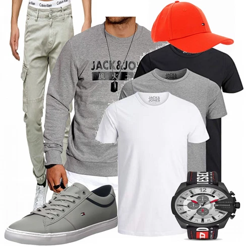 Rot/Orange Hut Tommy Hilfiger kombinieren