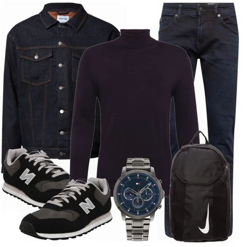 Schwarz Strickjacke Jack & Jones kombinieren