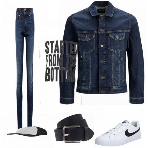 Grau Schuh Sneaker Nike Sportswear kombinieren
