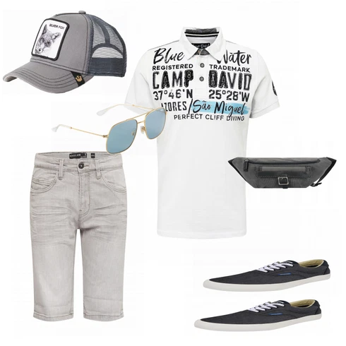 Blau Schuh Sneaker Jack & Jones kombinieren