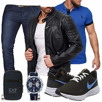 Outfit mit Blau Sneaker Nike "Alltags Outfit"