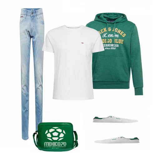 Weiß Schuh Sneaker/Leder Sneaker Jack & Jones kombinieren