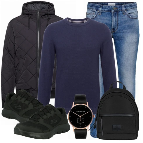 Weiß/Blau Jeans Only & Sons kombinieren