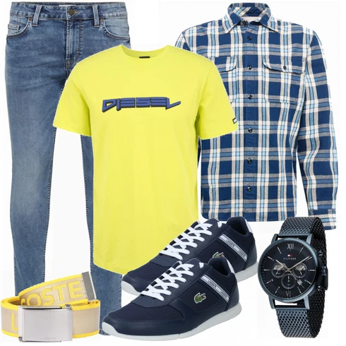 Weiß/Blau Hose Only & Sons kombinieren