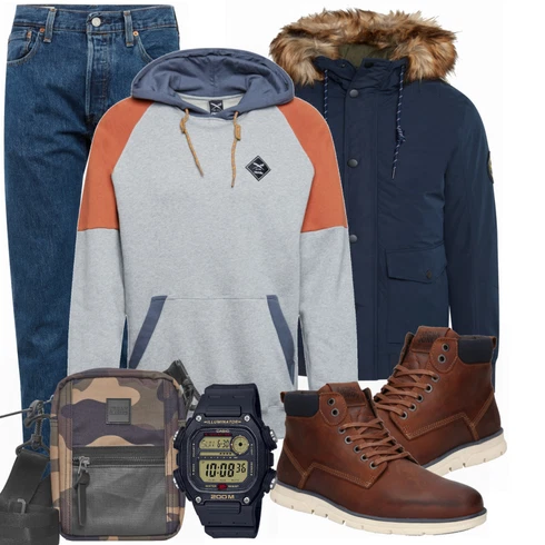 Blau Hose levi's kombinieren