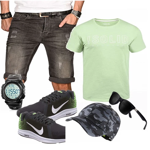 Blau Trachtenmode Nike kombinieren mit Blau Schuh/Wasserdichter Stiefel