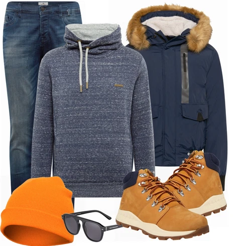 Orange Hut Flexfit kombinieren