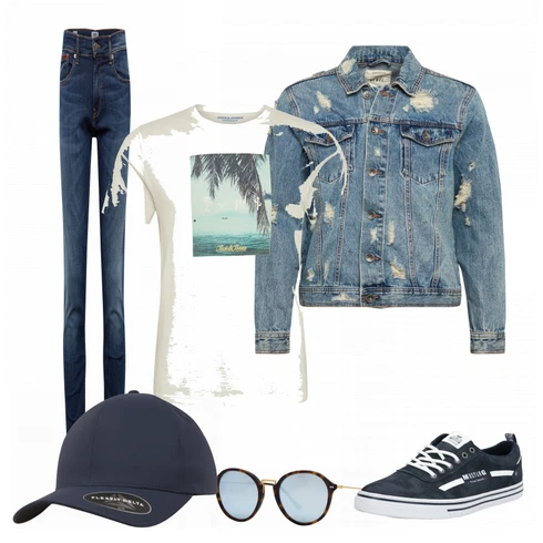 Weiß Sonnenbrille Kapten & Son kombinieren