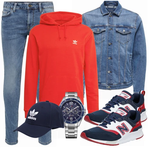 Weiß/Blau Hose Only & Sons kombinieren