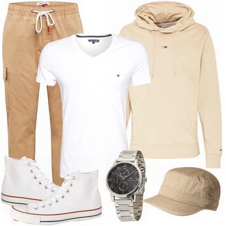 Outfit mit Weiß Sneaker Converse "Alltagsoutfit"