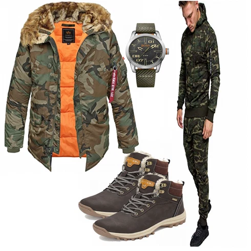 Braun Schuh/Winterschuh/Winter Parka Pastaza kombinieren