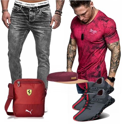 Rot Accessoire REPUBLIX kombinieren