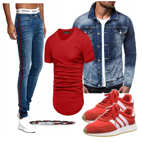 Rot Trachtenmode Adidas kombinieren